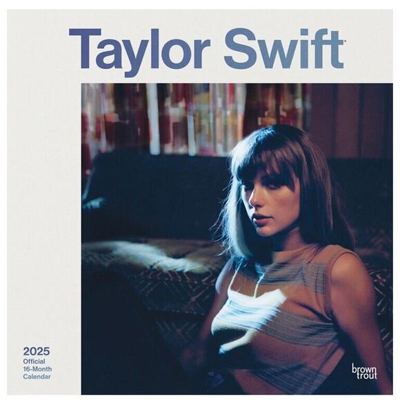 Taylor Swift Official 2025 12"x24" Square Wall Calendar - Picture 1 of 9